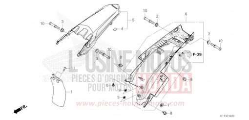GARDE-BOUE ARRIERE CRF300LRAM de 2021